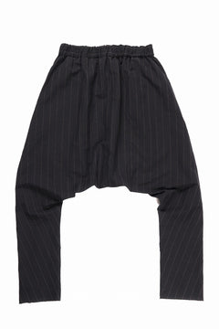 Load image into Gallery viewer, m.a+ 2 vertical pocket elastic waist sarrouel / PU521 LCST(BLACK STRIPE)