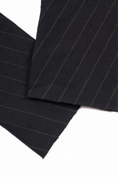 Load image into Gallery viewer, m.a+ 2 vertical pocket elastic waist sarrouel / PU521 LCST(BLACK STRIPE)