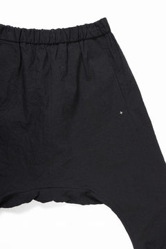 Load image into Gallery viewer, m.a+ 2 vertical pocket elastic waist sarrouel / PU521 CVPS (BLACK)