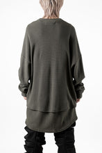 画像をギャラリービューアに読み込む, A.F ARTEFACT OVER SIZE TOP / RIB KNIT JERSEY (OLIVE)