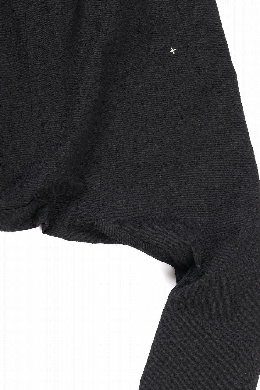Load image into Gallery viewer, m.a+ 2 vertical pocket elastic waist sarrouel / PU521 CVPS (BLACK)