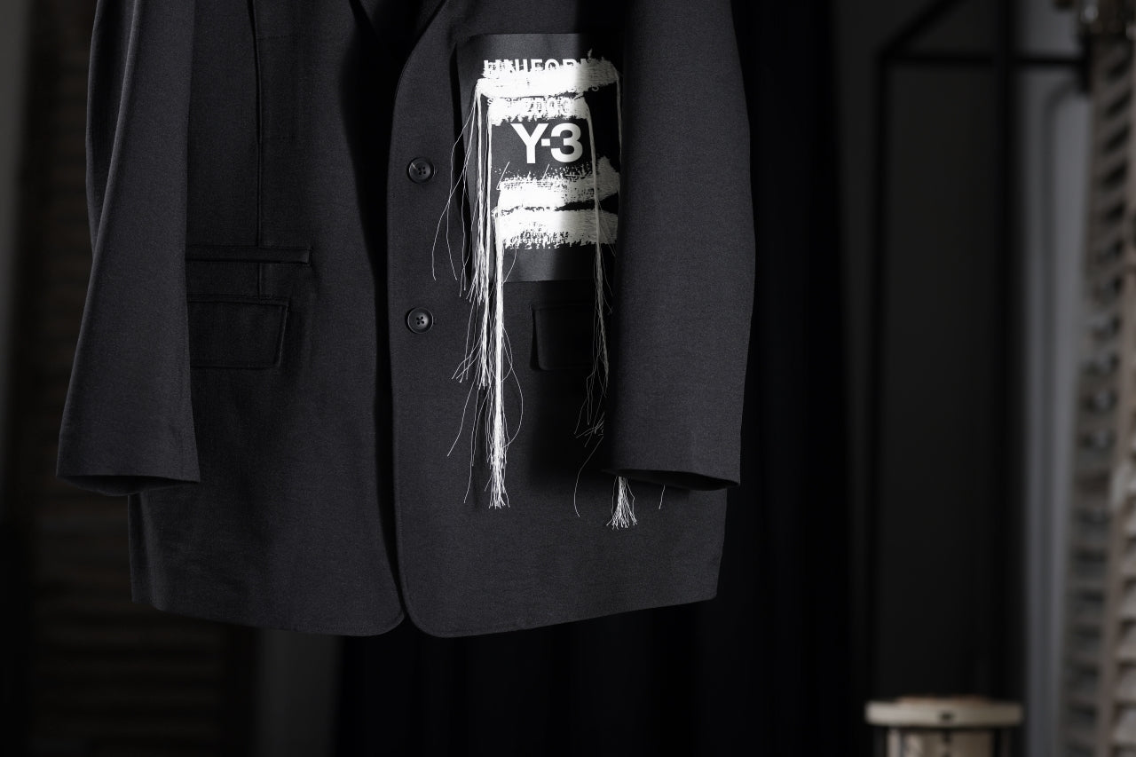 Y-3 Yohji Yamamoto SPORTS UNIFORM PATCH BLAZER (BLACK)