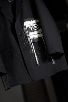 Load image into Gallery viewer, Y-3 Yohji Yamamoto SPORTS UNIFORM PATCH BLAZER (BLACK)