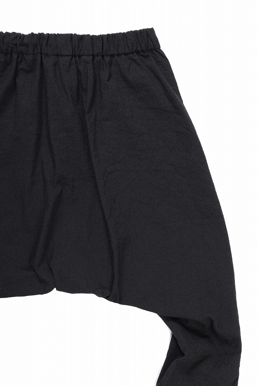 Load image into Gallery viewer, m.a+ 2 vertical pocket elastic waist sarrouel / PU521 CVPS (BLACK)
