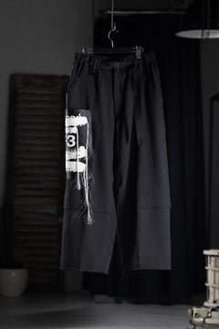 画像をギャラリービューアに読み込む, Y-3 Yohji Yamamoto SPORTS UNIFORM PATCH PANTS (BLACK)