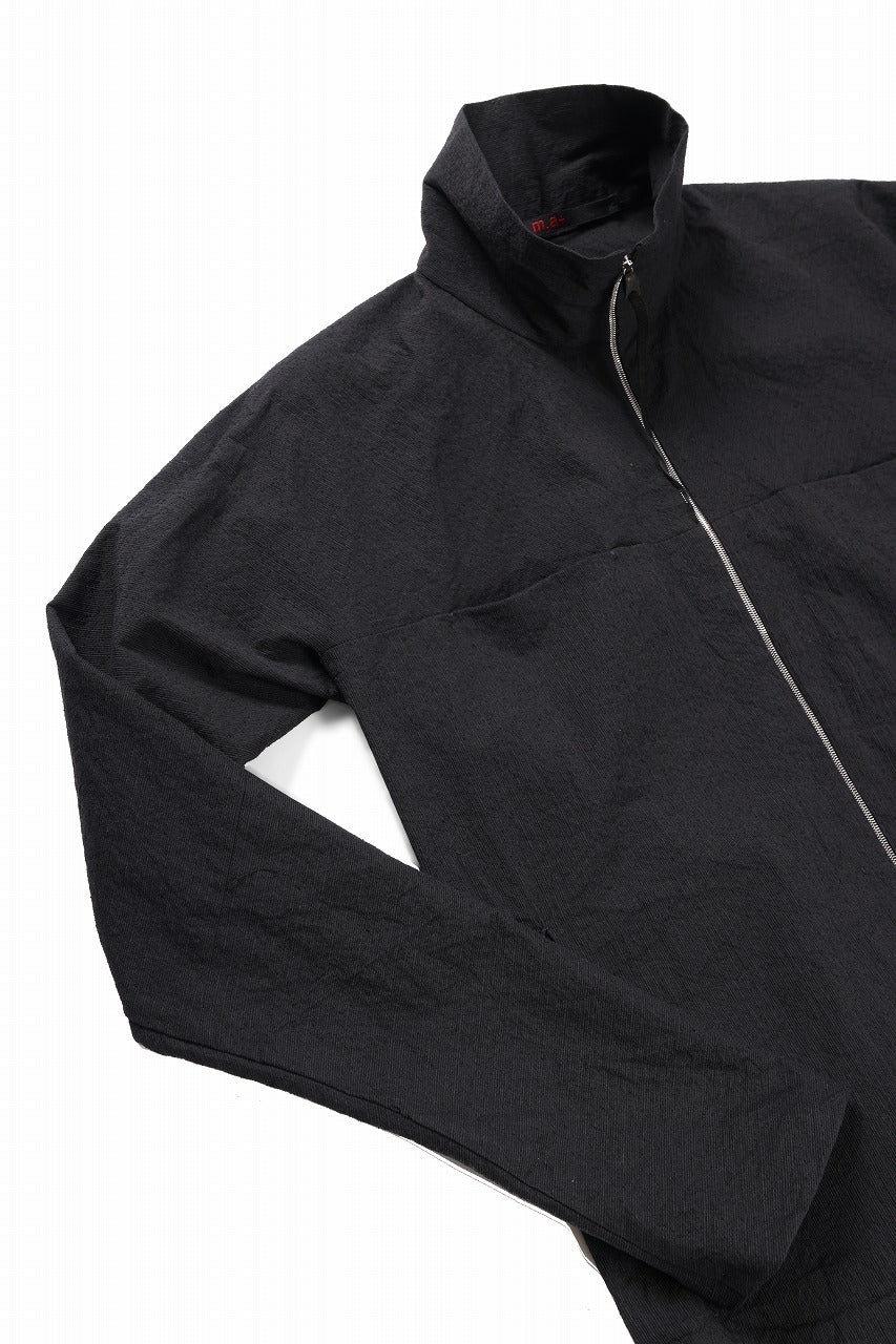 Load image into Gallery viewer, m.a+ exclusive zipped tall collar shirt jacket / H252DZ* CVPS (BLACK)