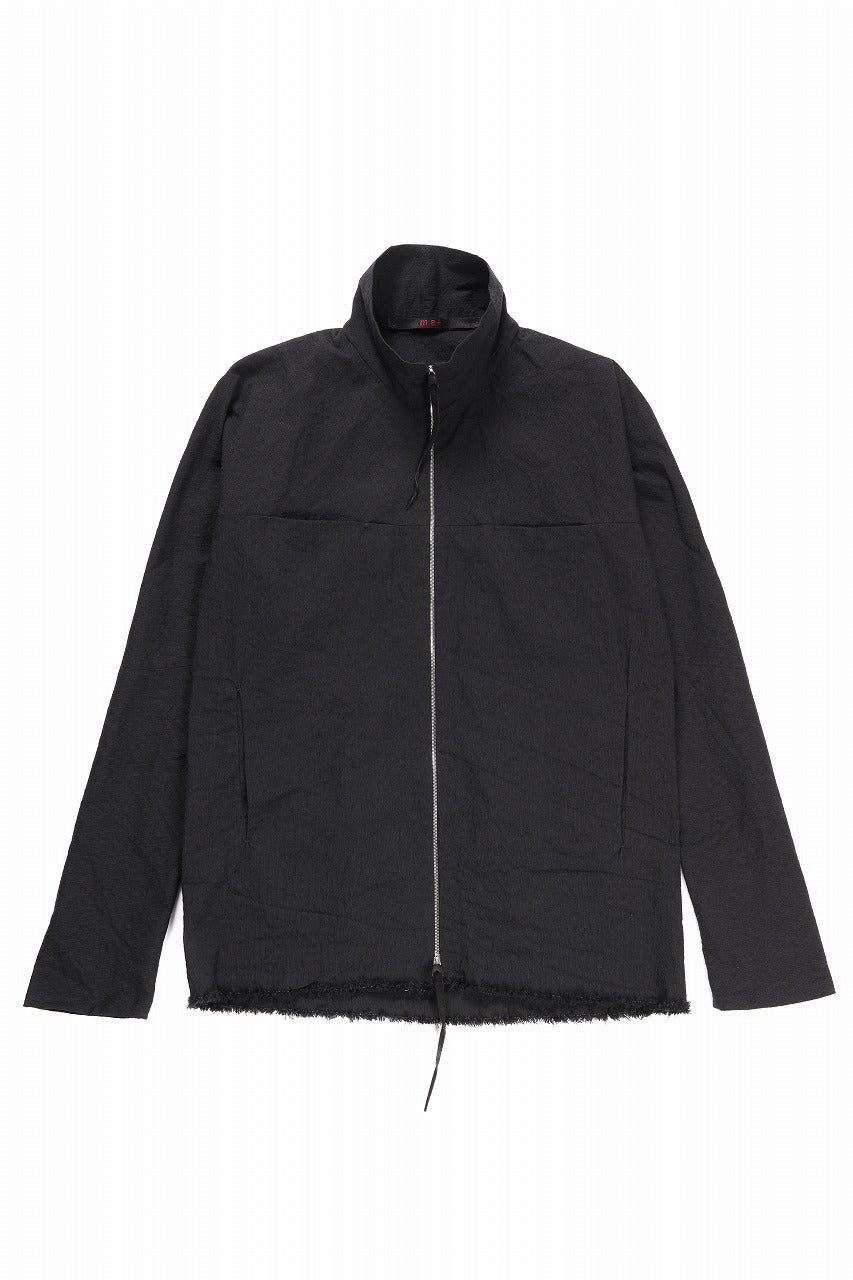 Load image into Gallery viewer, m.a+ exclusive zipped tall collar shirt jacket / H252DZ* CVPS (BLACK)