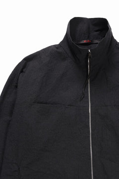 Load image into Gallery viewer, m.a+ exclusive zipped tall collar shirt jacket / H252DZ* CVPS (BLACK)