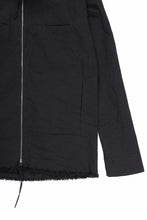 Load image into Gallery viewer, m.a+ exclusive zipped tall collar shirt jacket / H252DZ* CVPS (BLACK)