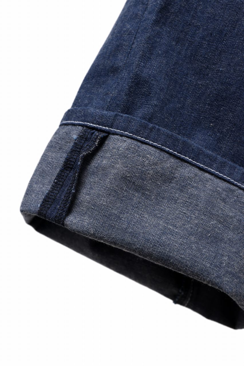 N/07 LOOSEY FIT CHAMBRAY DENIM PANTS / 7.3oz OLD RE;COTTON (INDIGO ONE WASHED)