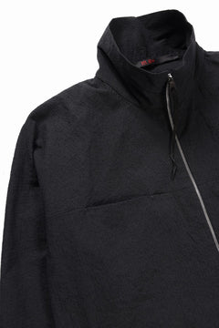 Load image into Gallery viewer, m.a+ exclusive zipped tall collar shirt jacket / H252DZ* CVPS (BLACK)