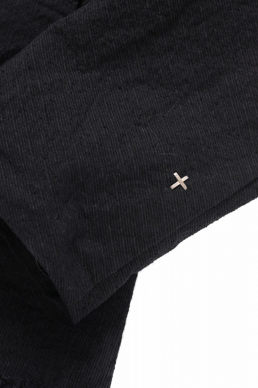 Load image into Gallery viewer, m.a+ exclusive zipped tall collar shirt jacket / H252DZ* CVPS (BLACK)