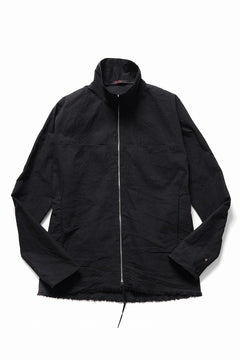 Load image into Gallery viewer, m.a+ exclusive zipped tall collar shirt jacket / H252DZ* CVPS (BLACK)