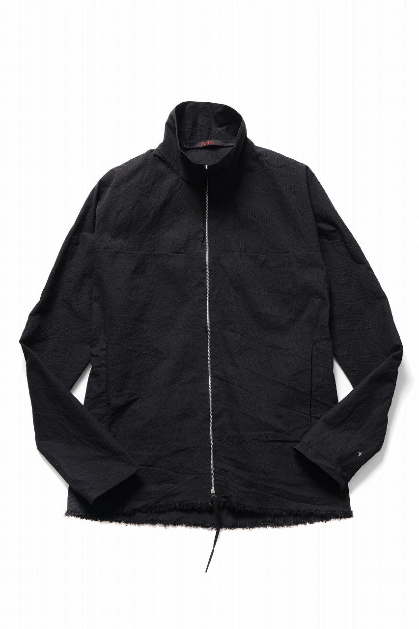 m.a+ exclusive zipped tall collar shirt jacket / H252DZ* CVPS (BLACK)