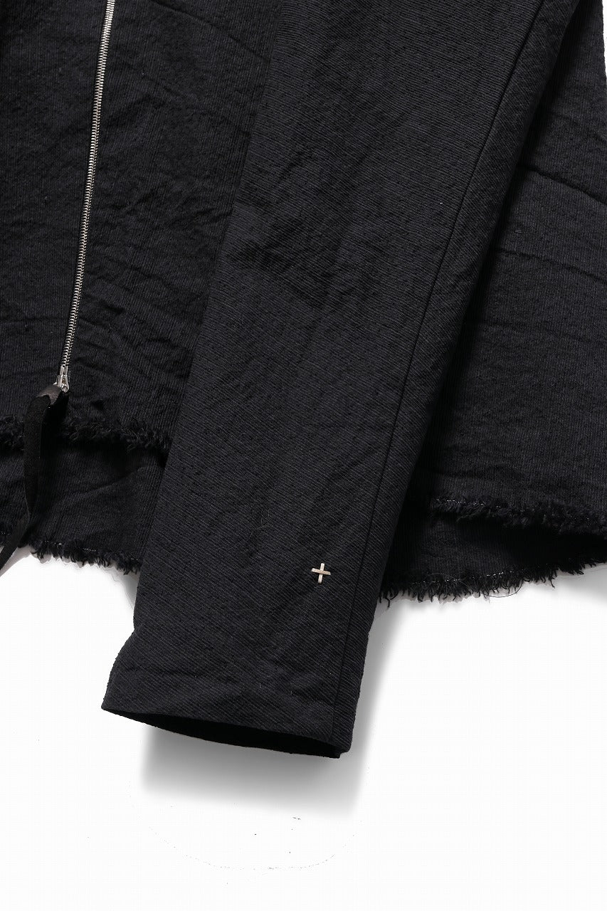 Load image into Gallery viewer, m.a+ exclusive zipped tall collar shirt jacket / H252DZ* CVPS (BLACK)