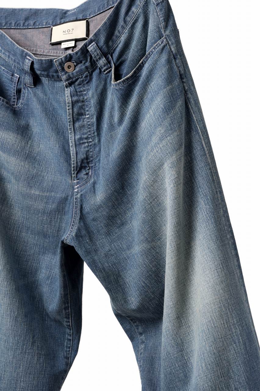 N/07 LOOSEY FIT CHAMBRAY DENIM PANTS / 7.3oz OLD RE;COTTON (INDIGO USED)