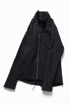 Load image into Gallery viewer, m.a+ exclusive zipped tall collar shirt jacket / H252DZ* CVPS (BLACK)