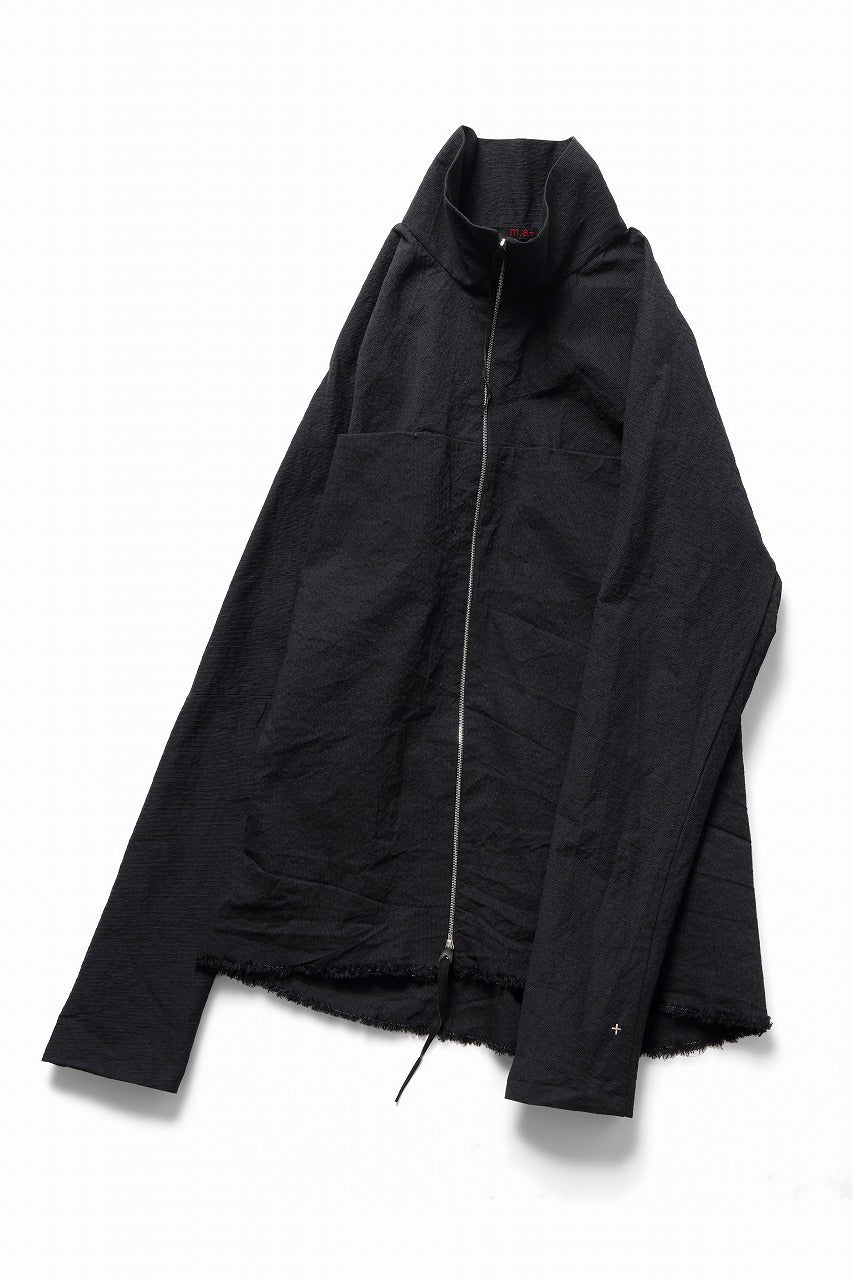 Load image into Gallery viewer, m.a+ exclusive zipped tall collar shirt jacket / H252DZ* CVPS (BLACK)