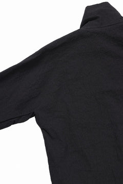 Load image into Gallery viewer, m.a+ exclusive zipped tall collar shirt jacket / H252DZ* CVPS (BLACK)