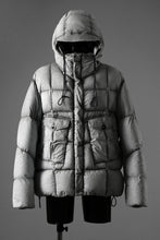 Load image into Gallery viewer, Ten c TEMPEST DOWN JACKET Ⅱ / FROSTED TRANSPARENT POLISHED NYLON (GRAY)