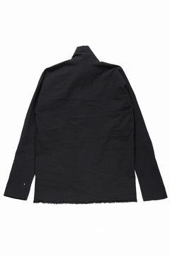 Load image into Gallery viewer, m.a+ exclusive zipped tall collar shirt jacket / H252DZ* CVPS (BLACK)