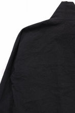 Load image into Gallery viewer, m.a+ exclusive zipped tall collar shirt jacket / H252DZ* CVPS (BLACK)
