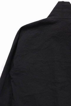 Load image into Gallery viewer, m.a+ exclusive zipped tall collar shirt jacket / H252DZ* CVPS (BLACK)