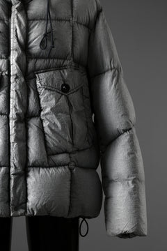 Load image into Gallery viewer, Ten c TEMPEST DOWN JACKET Ⅱ / FROSTED TRANSPARENT POLISHED NYLON (GRAY)