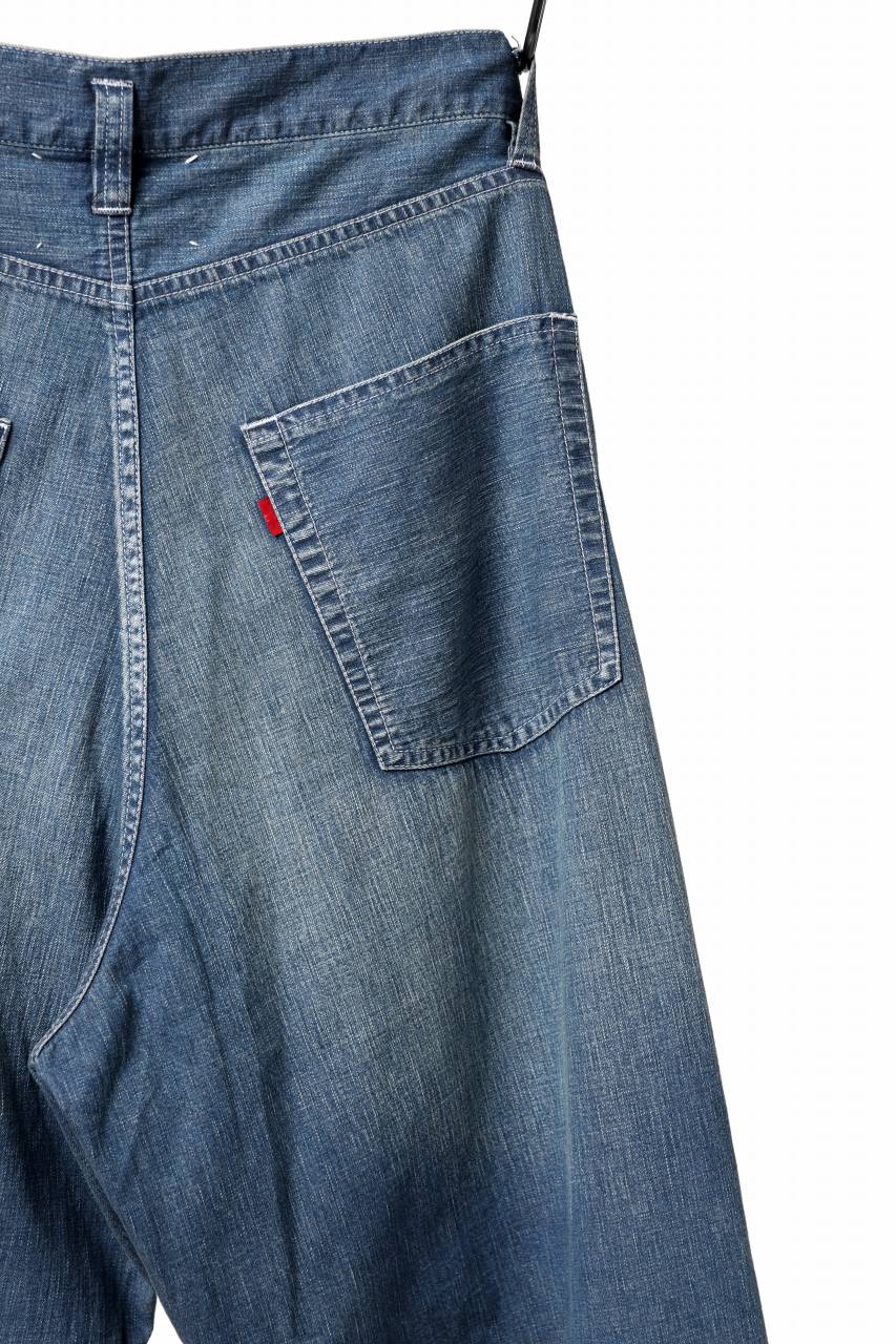 N/07 LOOSEY FIT CHAMBRAY DENIM PANTS / 7.3oz OLD RE;COTTON (INDIGO USED)