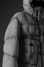 Load image into Gallery viewer, Ten c TEMPEST DOWN JACKET Ⅱ / FROSTED TRANSPARENT POLISHED NYLON (GRAY)