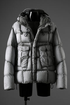 Load image into Gallery viewer, Ten c TEMPEST DOWN JACKET Ⅱ / FROSTED TRANSPARENT POLISHED NYLON (GRAY)