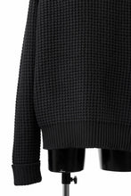 画像をギャラリービューアに読み込む, sus-sous popcorn wool knit / england merino wool (BLACK)