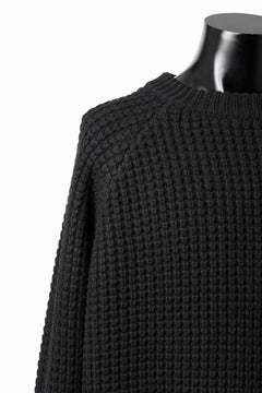 画像をギャラリービューアに読み込む, sus-sous popcorn wool knit / england merino wool (BLACK)