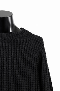 画像をギャラリービューアに読み込む, sus-sous popcorn wool knit / england merino wool (BLACK)