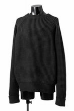 画像をギャラリービューアに読み込む, sus-sous popcorn wool knit / england merino wool (BLACK)