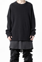 画像をギャラリービューアに読み込む, A.F ARTEFACT OVER SIZE TOP / RIB KNIT JERSEY (BLACK)