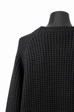 画像をギャラリービューアに読み込む, sus-sous popcorn wool knit / england merino wool (BLACK)