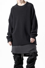 画像をギャラリービューアに読み込む, A.F ARTEFACT OVER SIZE TOP / RIB KNIT JERSEY (BLACK)