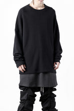 画像をギャラリービューアに読み込む, A.F ARTEFACT OVER SIZE TOP / RIB KNIT JERSEY (BLACK)