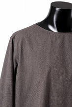 画像をギャラリービューアに読み込む, sus-sous sleeping shirts / F-0111 furuhashi / buff cloth (BROWN)