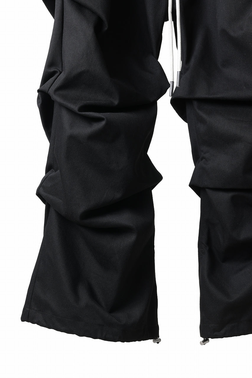 A.F ARTEFACT EXTREME WIDE BAGGY PANTS / PURE DENIM (BLACK)