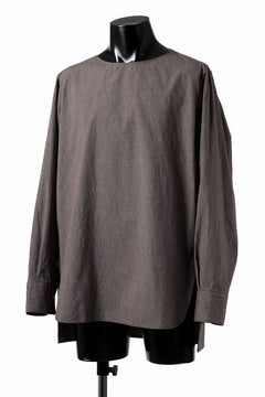 画像をギャラリービューアに読み込む, sus-sous sleeping shirts / F-0111 furuhashi / buff cloth (BROWN)