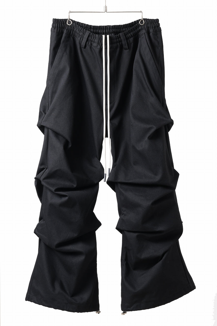 A.F ARTEFACT EXTREME WIDE BAGGY PANTS / PURE DENIM (BLACK)