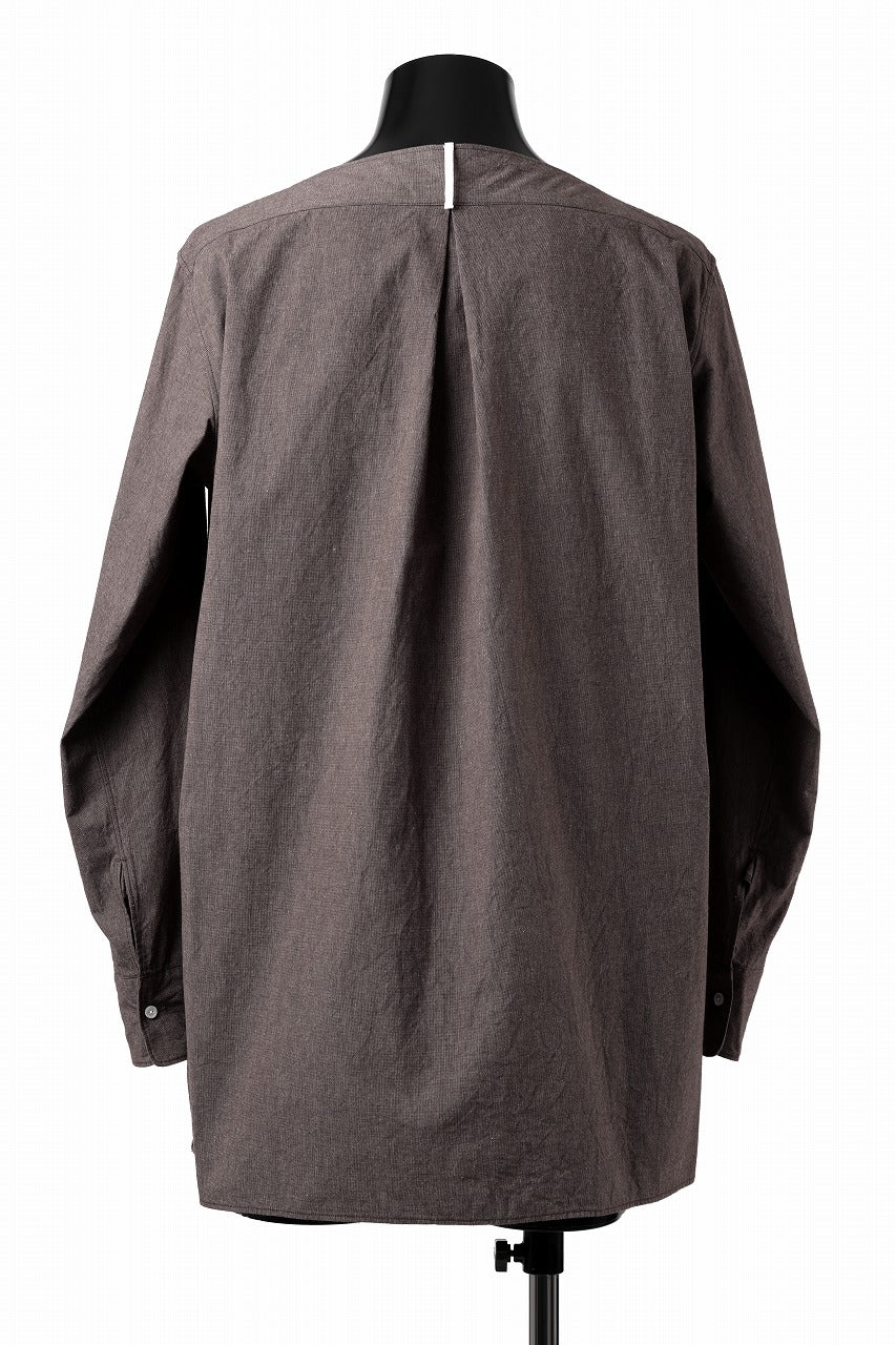 画像をギャラリービューアに読み込む, sus-sous sleeping shirts / F-0111 furuhashi / buff cloth (BROWN)