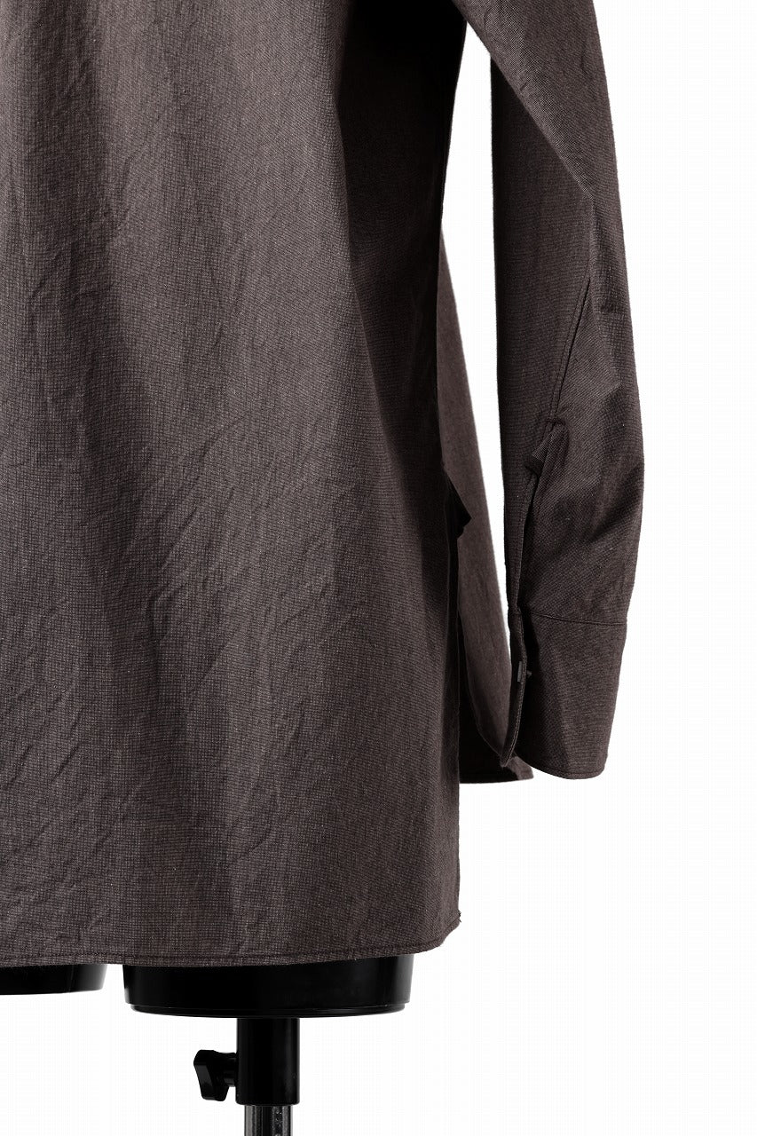 画像をギャラリービューアに読み込む, sus-sous sleeping shirts / F-0111 furuhashi / buff cloth (BROWN)