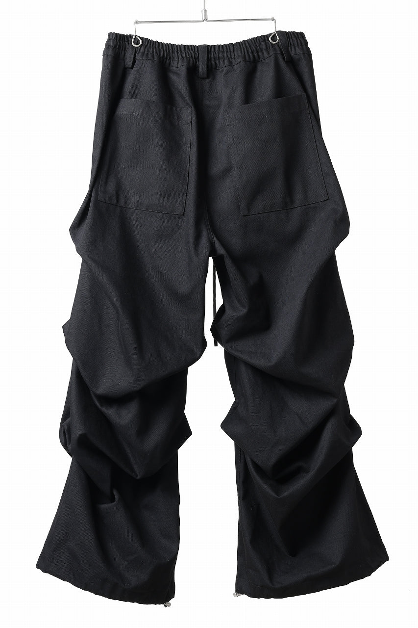 A.F ARTEFACT EXTREME WIDE BAGGY PANTS / PURE DENIM (BLACK)