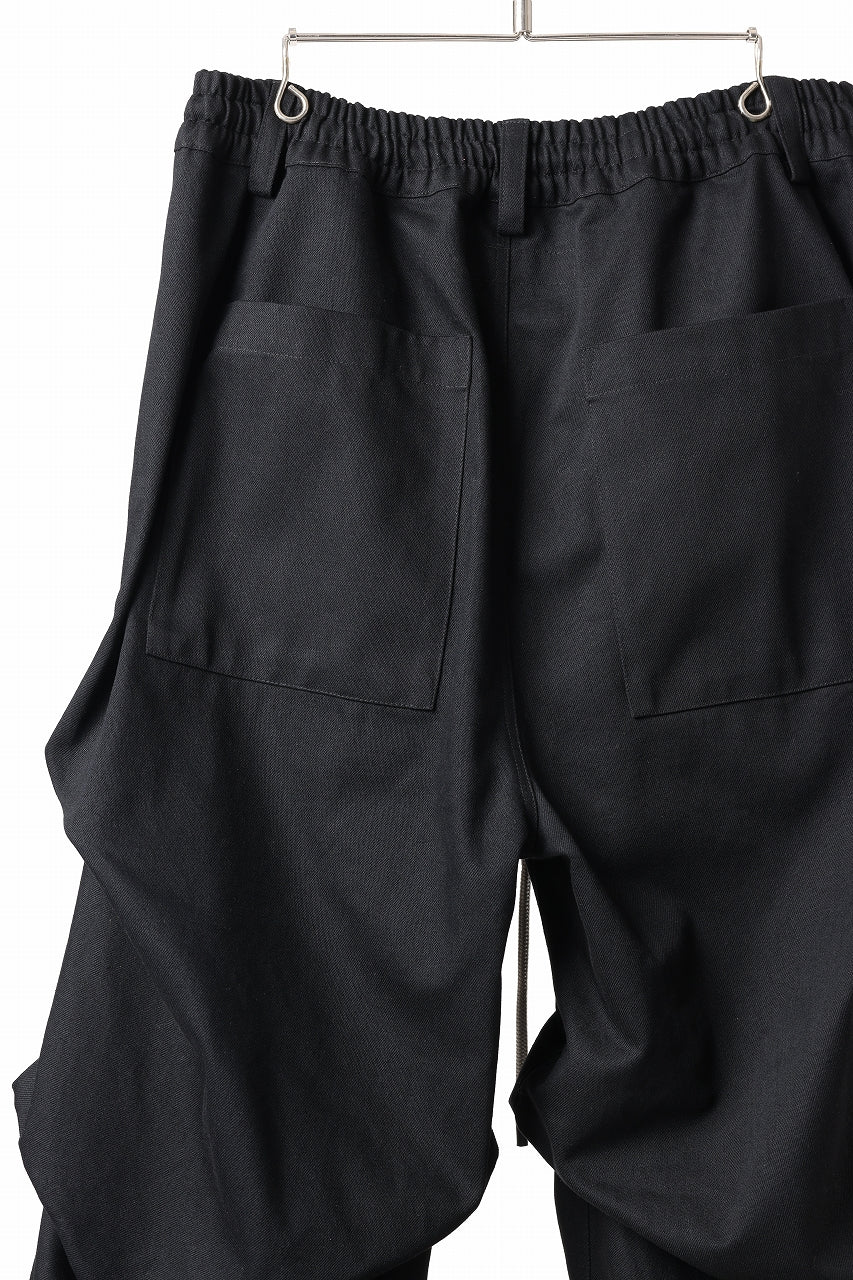 A.F ARTEFACT EXTREME WIDE BAGGY PANTS / PURE DENIM (BLACK)