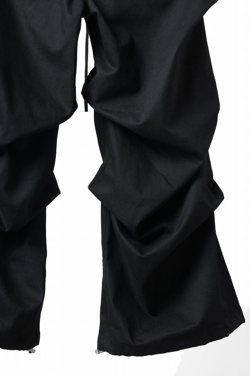 A.F ARTEFACT EXTREME WIDE BAGGY PANTS / PURE DENIM (BLACK)