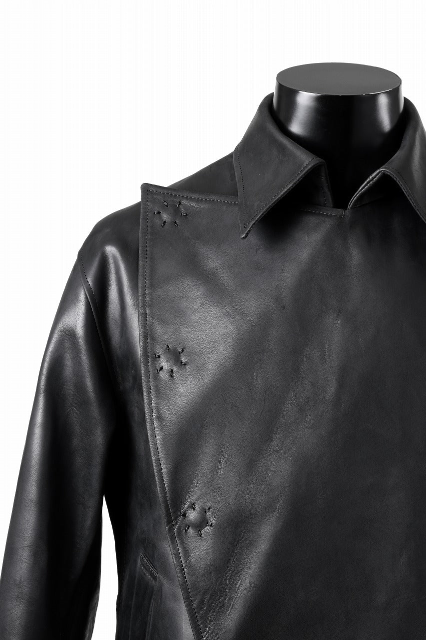 ierib exclusive Jean Coat-Blouson / Horse Nubuck Leather (BLACK)