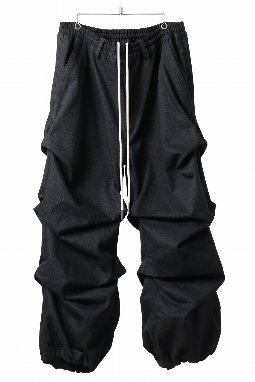 A.F ARTEFACT EXTREME WIDE BAGGY PANTS / PURE DENIM (BLACK)